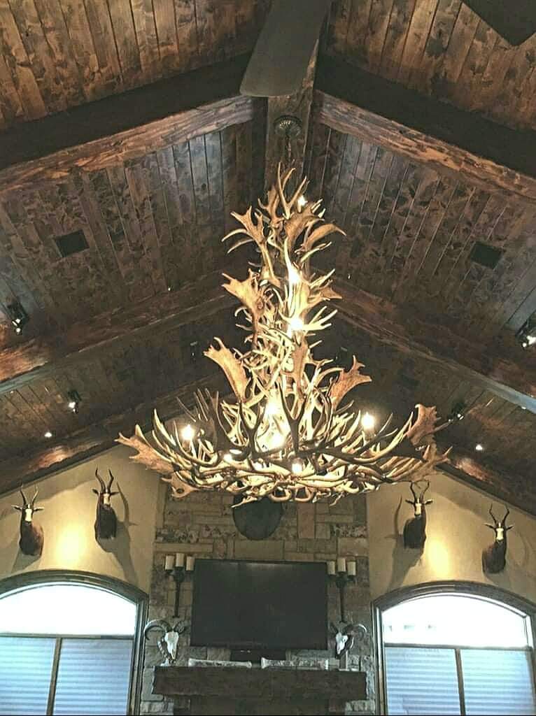 Deer Antler Chandeliers; Homemade Antler Chandeliers | China Spring, TX ...